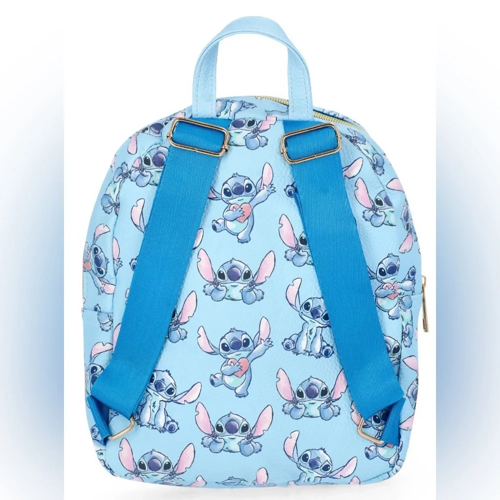 Disney Stitch Girls Faux Leather Mini Backpack - Picture 3 of 5